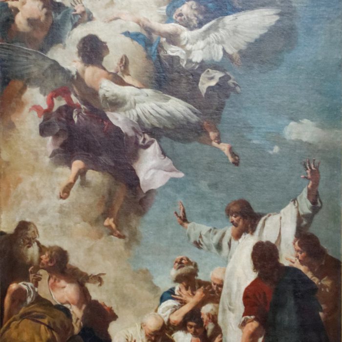 Das Bild zeigt in gemalter Version die Himmelfahrt Marias.