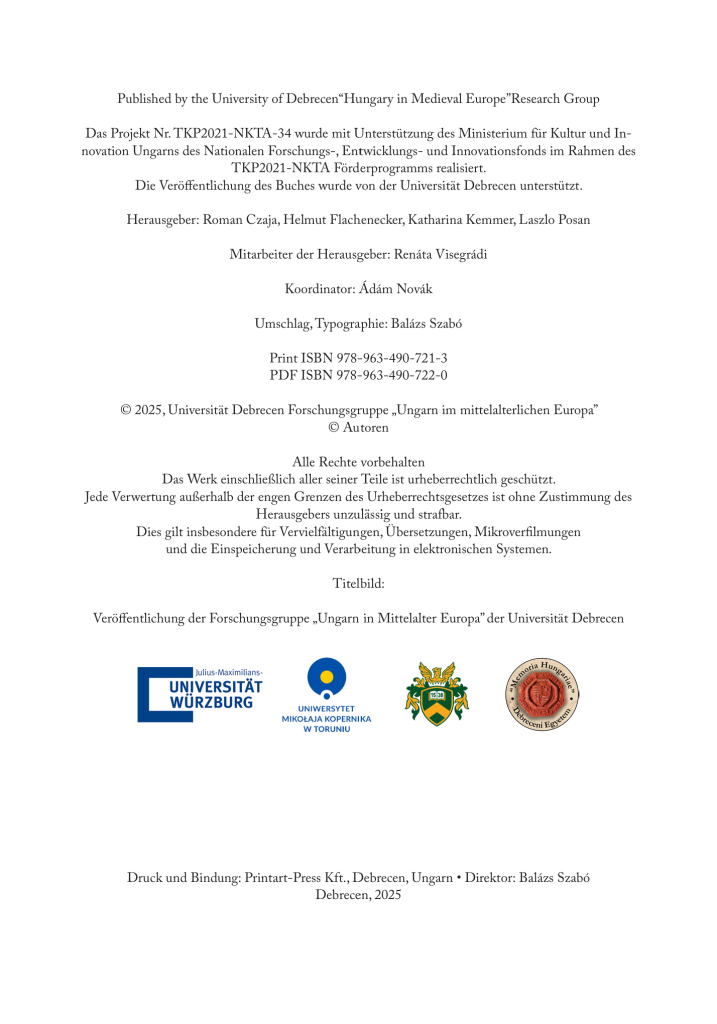 Das Bild zeigt die Bibliographischen Angaben der Festschrift für Udo Arnold zum 85. Geburtstag