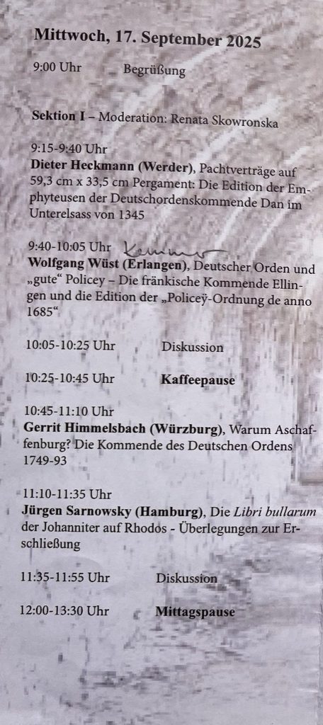 Die Abbildung zeigt Tagungsflyer Seite 2