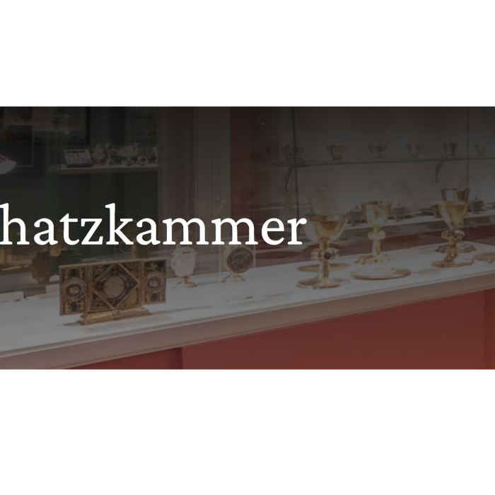 Das Bild zeigt den Banner der Schatzkammer-Website des Deutschen Ordens