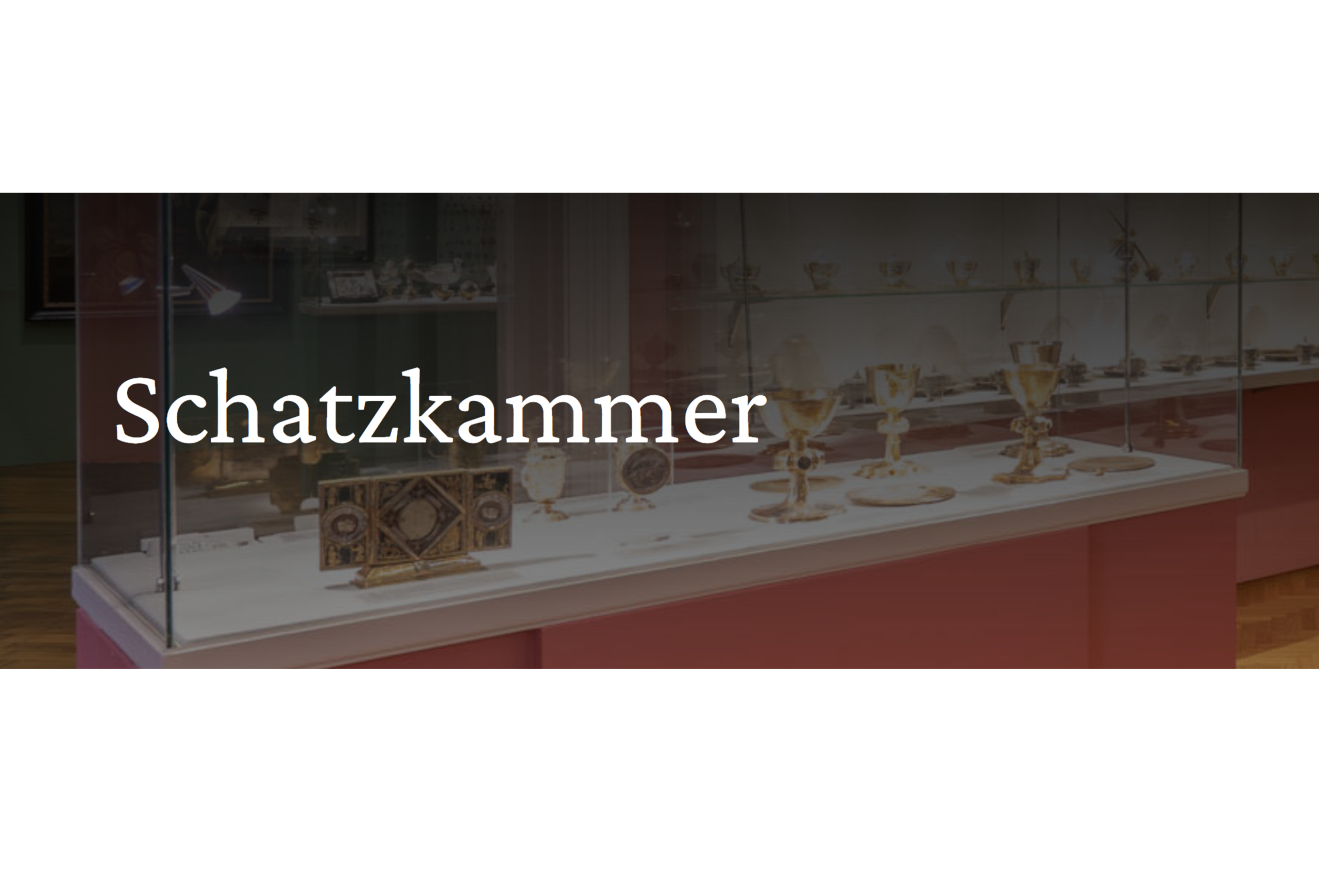 Das Bild zeigt den Banner der Schatzkammer-Website des Deutschen Ordens