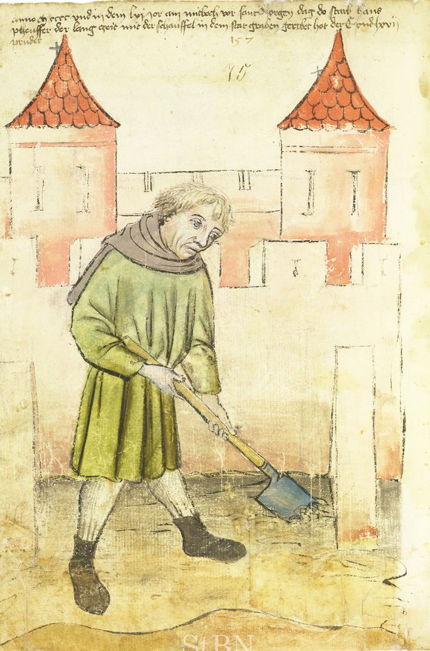 Hier sieht man den Tagelöhner/Bauarbeiter Hans Pfeiffer