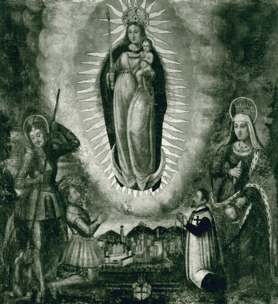 Hier sieht man die Anbetung der Gottesmutter Maria