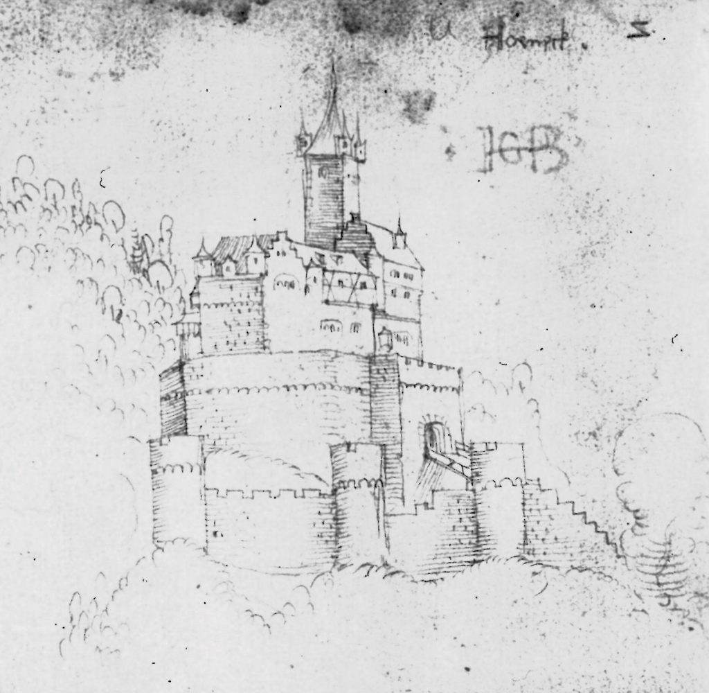 Das Bild zeigt die Burg Horneck