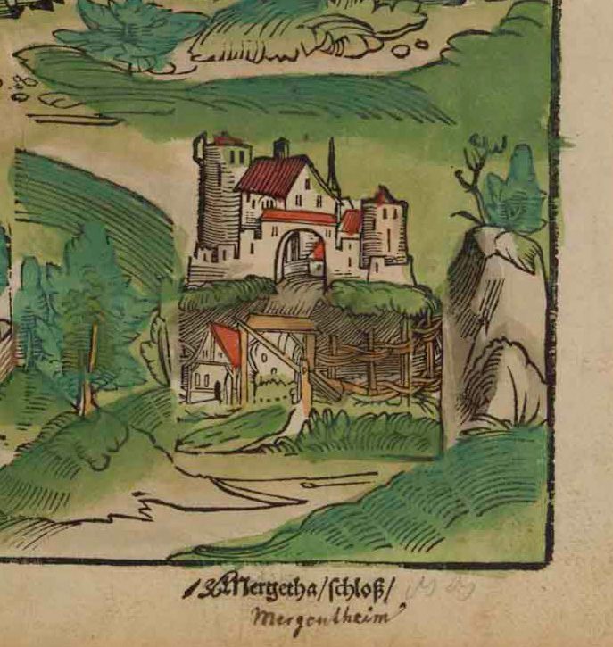 Hier sieht man das Deutschordensschloss in Mergentheim