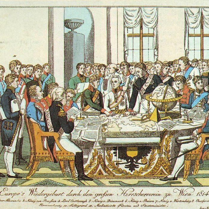 Hier sieht man den Wiener Kongress 1815